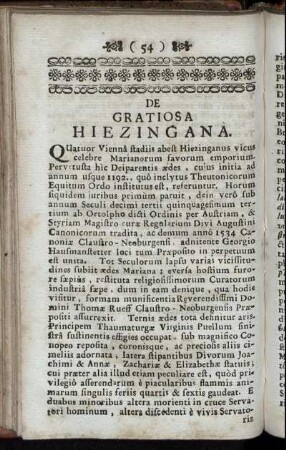 De Gratiosa Hiezingana.