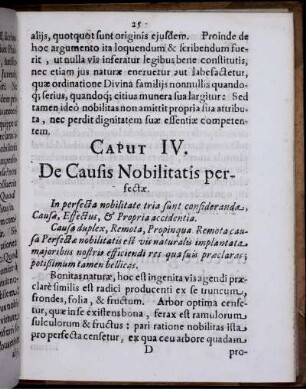 Caput IV. De Causis Nobilitatis perfectae