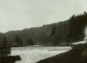 Großvoigtsberg, Tal der Freiberger Mulde, Wehr der Wäsche der Grube Christbescherung Erbstolln