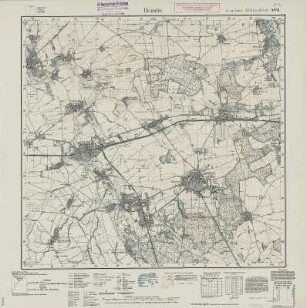 Section Brandis aus: Topographische Karte (Meßtischblätter) Sachsen