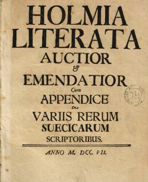 Holmia literata
