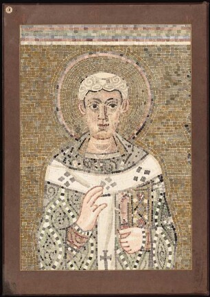 Dom Santa Maria Assunta und Santa Fosca, Torcello: Mosaikbild des St. Ambrosius an der Apsiswand der südlichen Seitenkapelle
