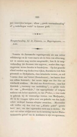 Rangverhouding bij de Javanen ...