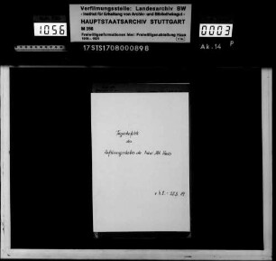 Tagesbefehle des Auflösungsstabs