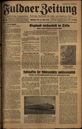 Ausgabe vom Mittwoch, den 28. Juni 1939.
