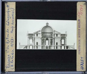 Vicenza, Villa Rotonda : Schnittzeichnung