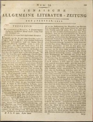 Num. 32. Den 7. Februar 1805