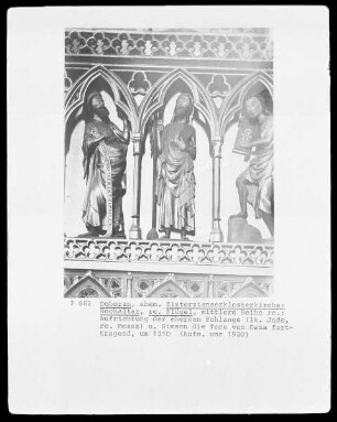 Rechter Altarflügel — Szenen und Figuren aus dem Alten Testament — Simson mit den Stadttoren von Jerusalem