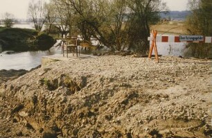 Deichbruch an der Donau 1988
