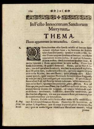 In Festo Innocentum Sanctorum Martyrum.