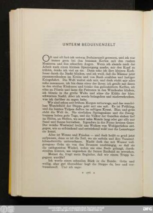 Unterm Beduinenzelt