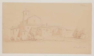 San Clemente in Velletri [aus einem Konvolut von 107 Blatt Architekturstudien und Skizzen einer Italienreise]