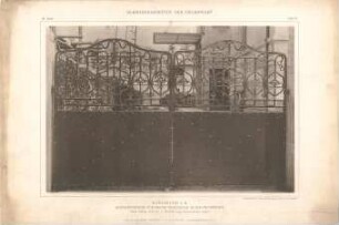Billing, Hermann; Karlsruhe, Nördl. Hildapromenade 3/ Maximiliansstraße; Villa von Schwedler (Villa Billing) - Einfahrtstor (Ansicht)