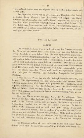 Zweites Kapitel. Hegel