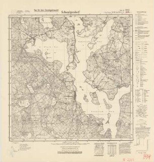 2283 (alte Nr.: 894) Schwalgendorf, Meßtischblatt (4cm - Karte)