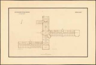 Jugenderholungsheim an der Weser Schinkelwettbewerb 1943: Grundriss Erdgeschoss 1:200