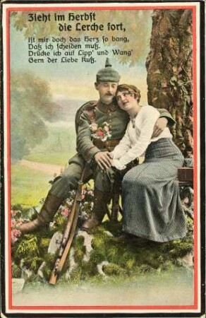 Zieht im Herbst die Lerche fort, - Ist mir doch das Herz so bang, [...]