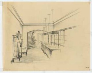 Haus Oetker Kurfürstendamm 228 / Augsburger Straße 35, Berlin-Charlottenburg: Perspektivische Ansicht Verkaufsraum