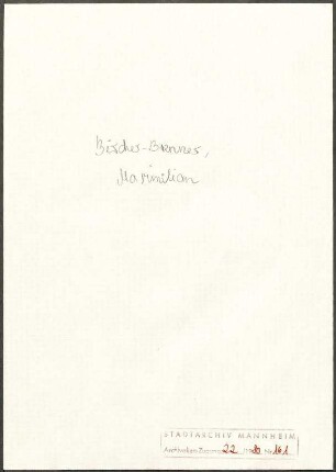 Bircher-Benner, M[aximilian], Sanatorium Zürich, Schriftwechsel mit Wichert