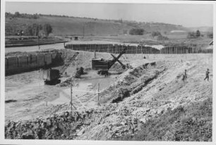 Schleusenbaustelle Pleidelsheim/Neckar