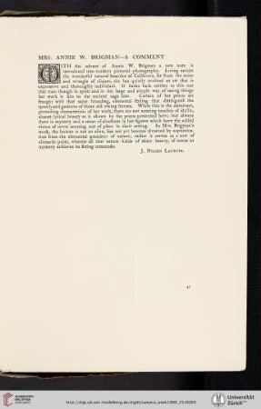 Mrs. Annie W. [Wardrope] Brigman—A Comment