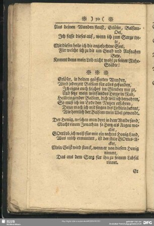 Erlöser, in deinen geöffneten Wunden, ...