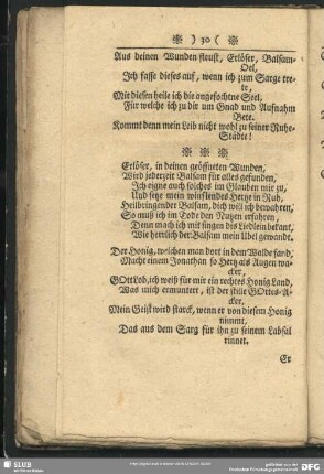 Erlöser, in deinen geöffneten Wunden, ...