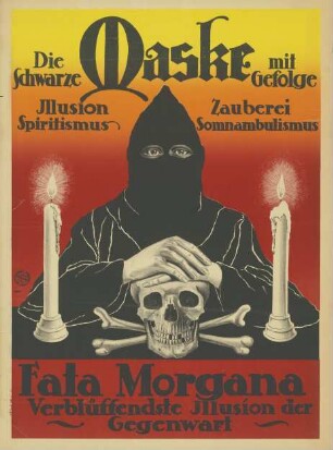 Die schwarze Maske mit Gefolge