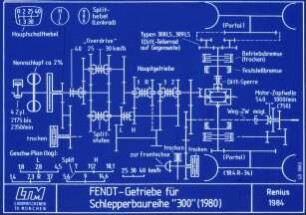 FENDT-Getriebe für Schlepperbaureihe "300" (1980)