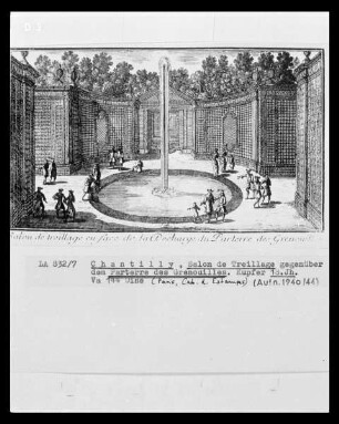 Chantilly, Schlosspark, Salon de Treillage gegenüber dem Parterre des Grenouilles