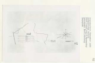 Aerozentrum, Berlin-Gatow (Diplomarbeit bei Peter Poelzig ): Lageplan 1:4000 und Windhäufigkeitsdiagramm Berlin