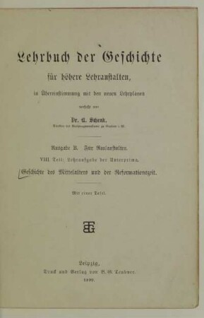 Teil 8: Geschichte des Mittelalters und der Reformationszeit