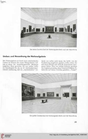 51: Umbau und Neuordnung der Nationalgalerie