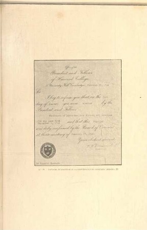 N.° 10. - Diploma de profesor de la universidad de Harvard: febrero 28