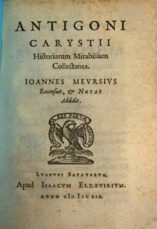 Historiarum mirabilium collectanea