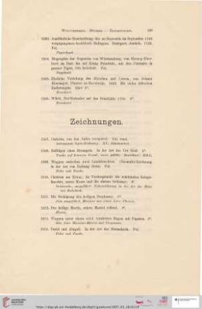 Zeichnungen (Nr. 1507 - 1551)