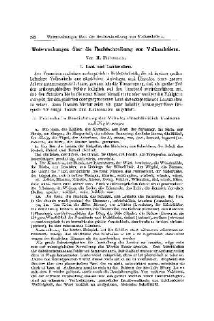 Untersuchungen über die Rechtschreibung von Volksschülern