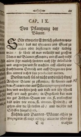 Cap. IX. Von der Pflantzung der Bäume