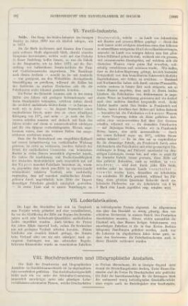 VII. Lederfabrikation.