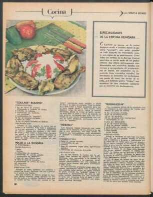 Especialidades de la cocina húngara : Cocina