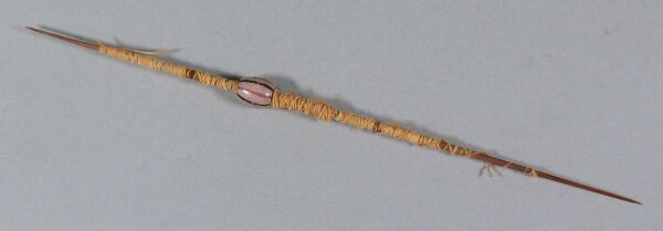 Spindle with clay whorl