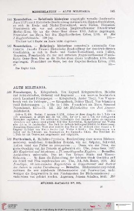 Alte Militaria (Nr. 588 - 591)