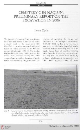 18: Cemetery C in Naqlun: preliminary report on the excavation in 2006