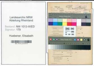 Entnazifizierung Elisabeth Huebener , geb. 10.02.1922 (Lehrerin)