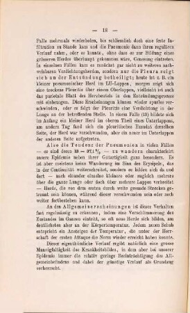 Ueber eine Pneumonieepidemie mit häufigen Wanderpneumonien ...