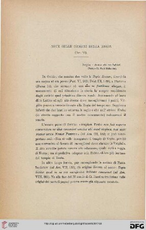 48.1920: Note sulle origini della Regia