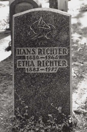 Grabstein für Hans und Etha Richter