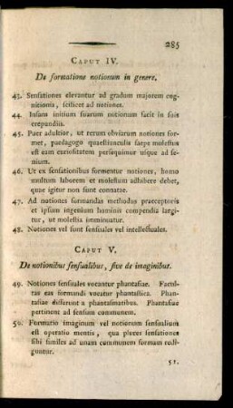 Caput V. De notionibus sensualibus, sive de imaginibus