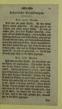 Lehrreiche Erzaehlungen