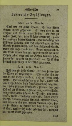 Lehrreiche Erzaehlungen